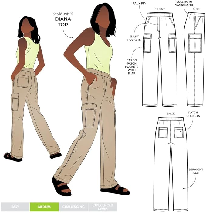 Adjustable Cargo™ Pants | Hoge Taille